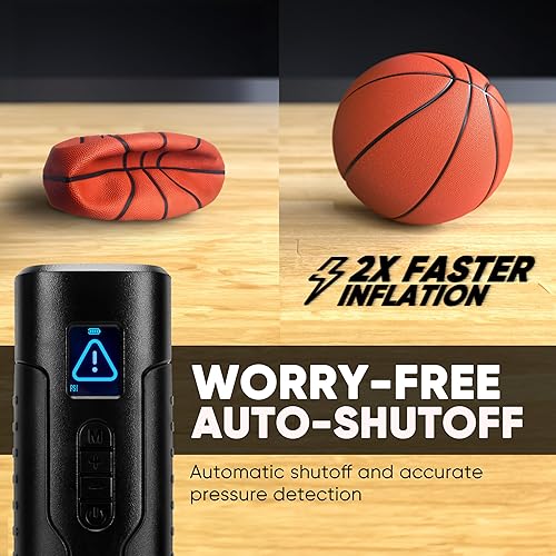 Miniatura 7 de Firestone Inflador de neumáticos de automóvil | Compresor de aire portátil con medidor de presión, bomba de aire portátil de 150 PSI para neumáticos