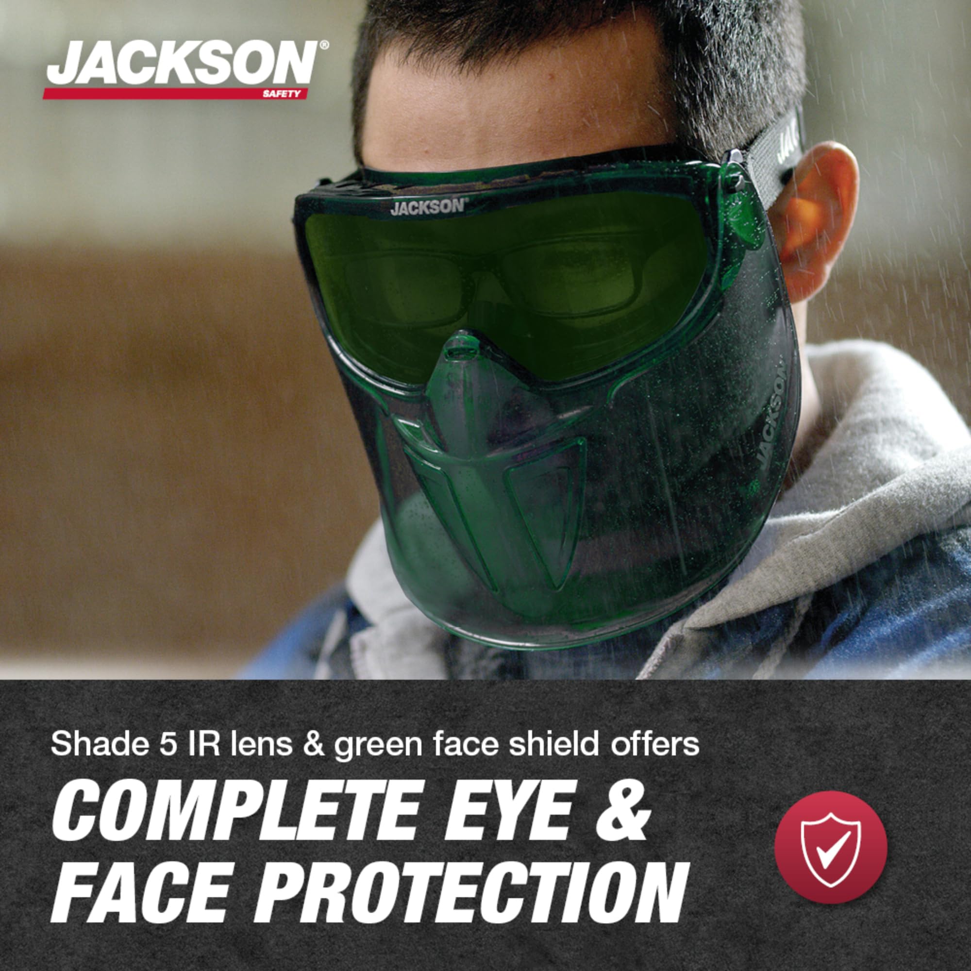 Jackson Safety Goggles with Face Shield - ANSI Z87.1 -2 Jackson Safety Goggles with Face Shield - ANSI Z87.1 -2