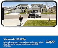 Vista 5 de Tapo TP-Link Tapo SolarCam C402 Kit, cámara solar para exteriores con batería y base de panel solar, inalámbrica, 1080P, detección gratuita