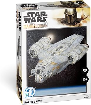 4D Cityscape Star Wars 3D Paper Model Kits Mandalorian Razor Crest