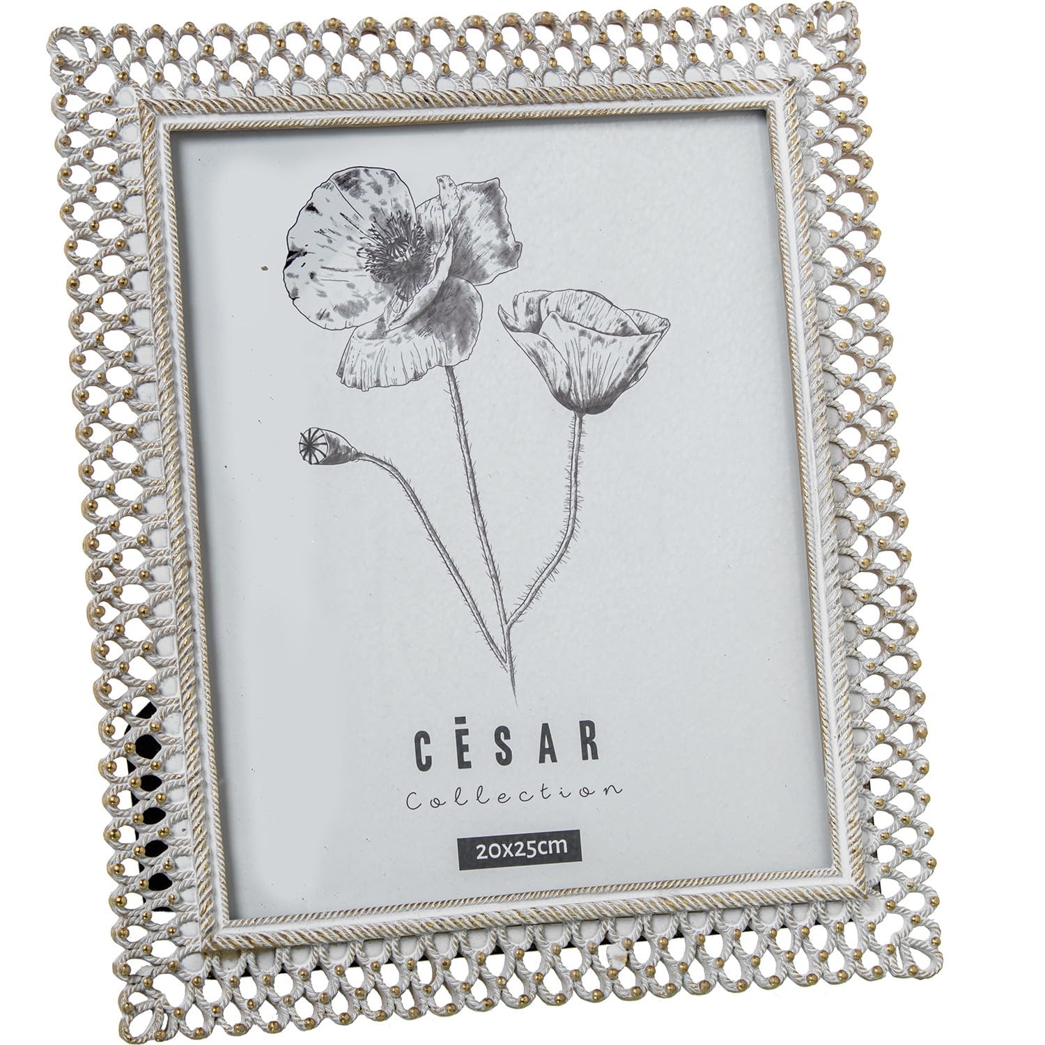 Cadre photo en résine doré 20x25 cm pour sublimer votre salon chic
