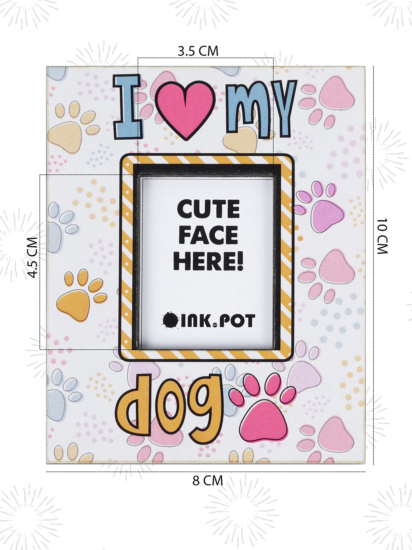 Funny Mad Dog Yorkie Refrigerator Magnet - Novelty Gift Card Insert Or Tool Box Decoration