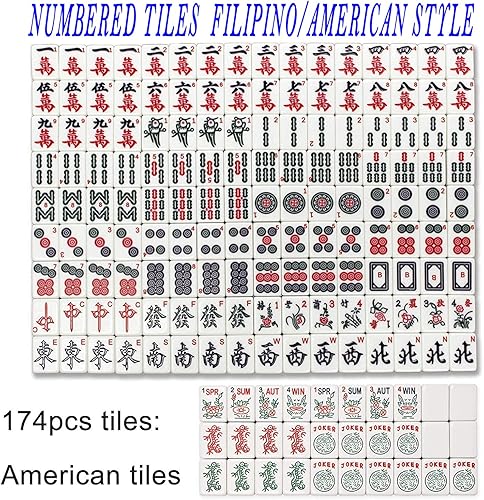Miniatura 5 de Mesa Mahjong automática plegable ultrafina gris de 1.575 pulgadas (1.575 in), azulejos numerados estilo plegable + 4 estantes + cubierta dura de mesa