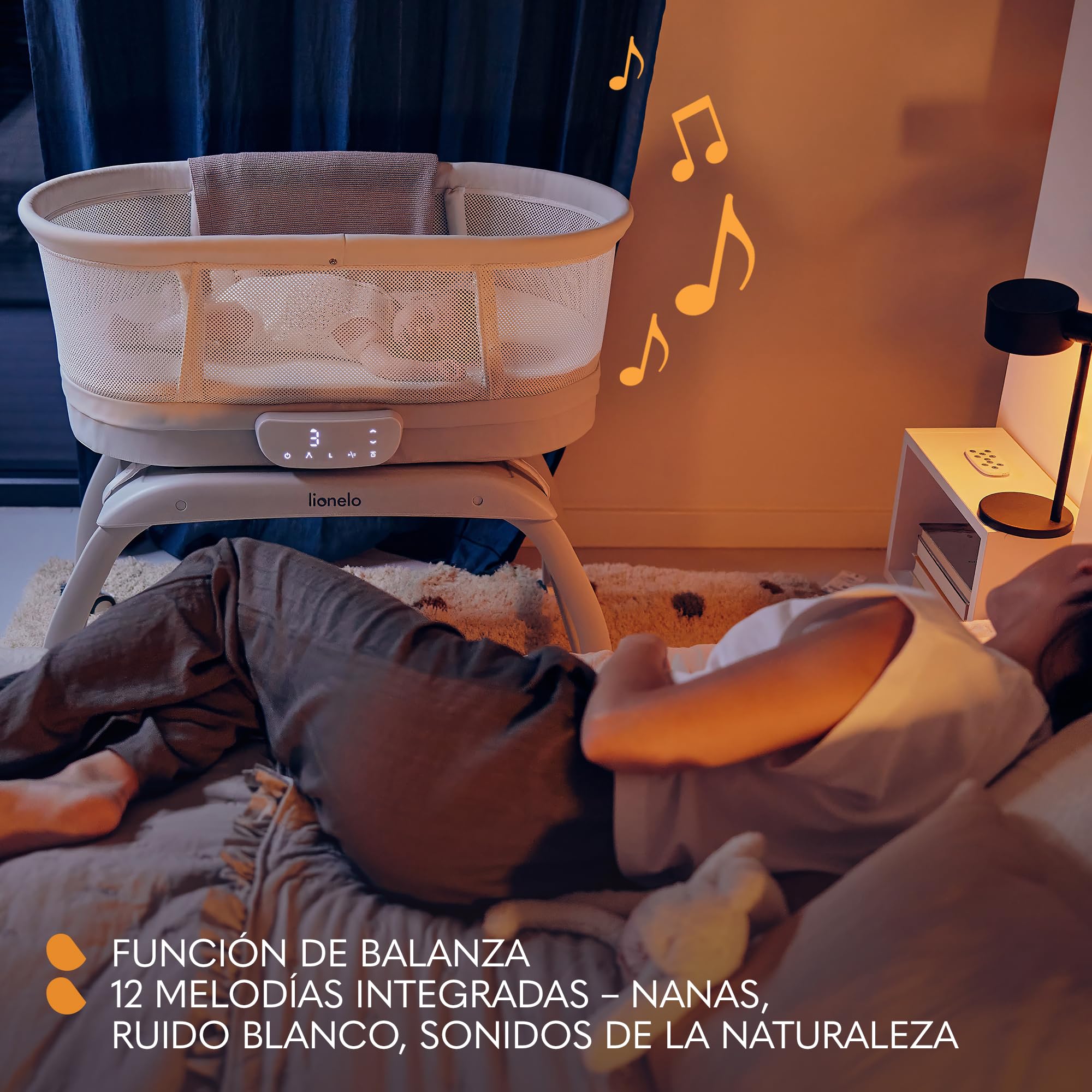Lionelo Cora Trona plegable para bebé, de 6 a 36 meses | Hasta 15 kg, estructura estable, arnés de seguridad y bandeja extraíble