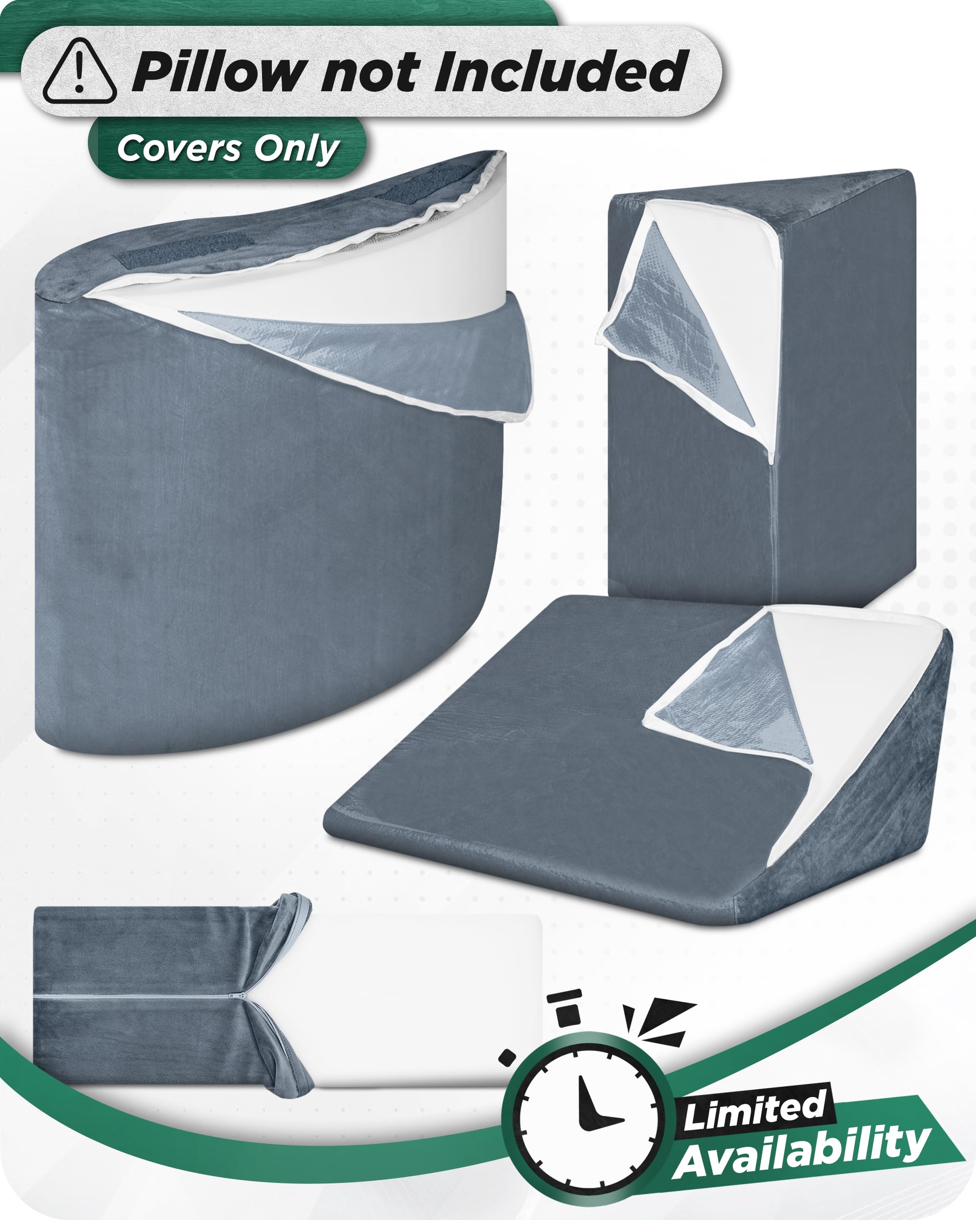 Amazon.com: Lunix Replacement Cover for LX5 4pcs Wedge Pillow Set