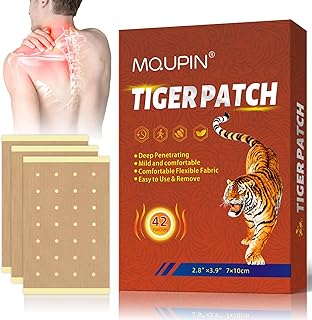 42PCS Tiger Patch, Chinese Tiger Back Heat Patches Ultra Strength for Muscle Joint of