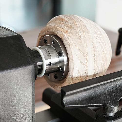 Miniatura 18 de Placa frontal de torno de madera de acero de 2 pulgadas con tornillo y dos arandelas de nailon, apto para torno de madera de husillo de 1 pulgada x