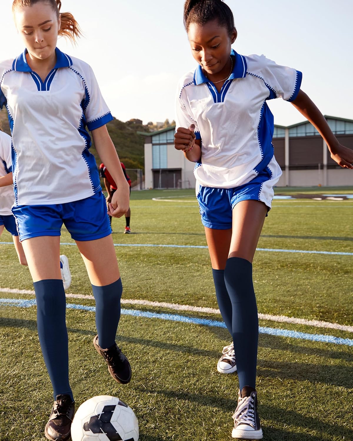 Panitay 2 Pairs Over The Knee Baseball Socks High Football Softball Socks Sport Extra Long for Boys Girls Youth Women Men - Image 5