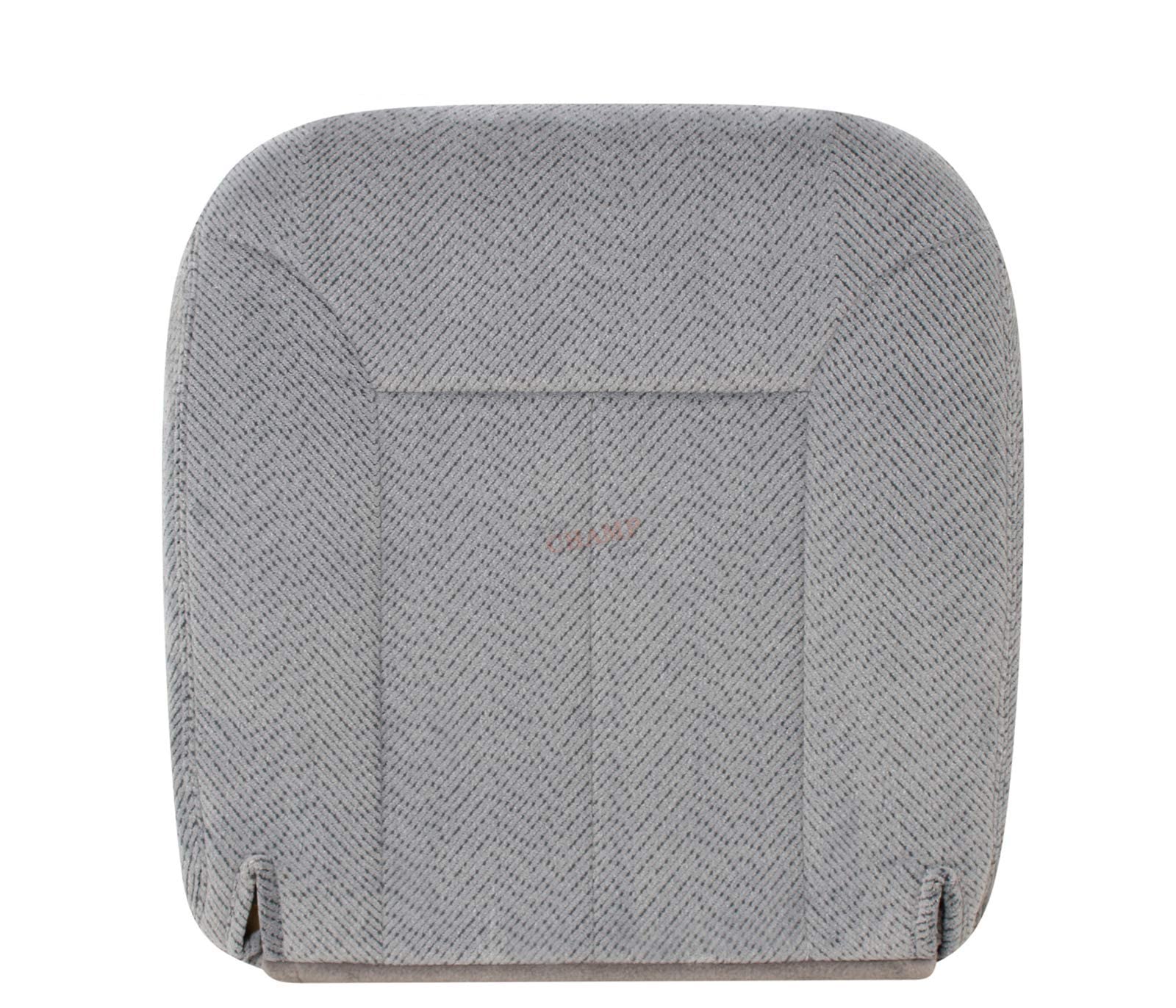 Auto Champ Of Texas: Compatible with 1995-1999 GMC Sierra 1500, 2500, 3500 SLE - Driver Side Bottom Cloth Seat Cover & Cushion, Pewter Gray