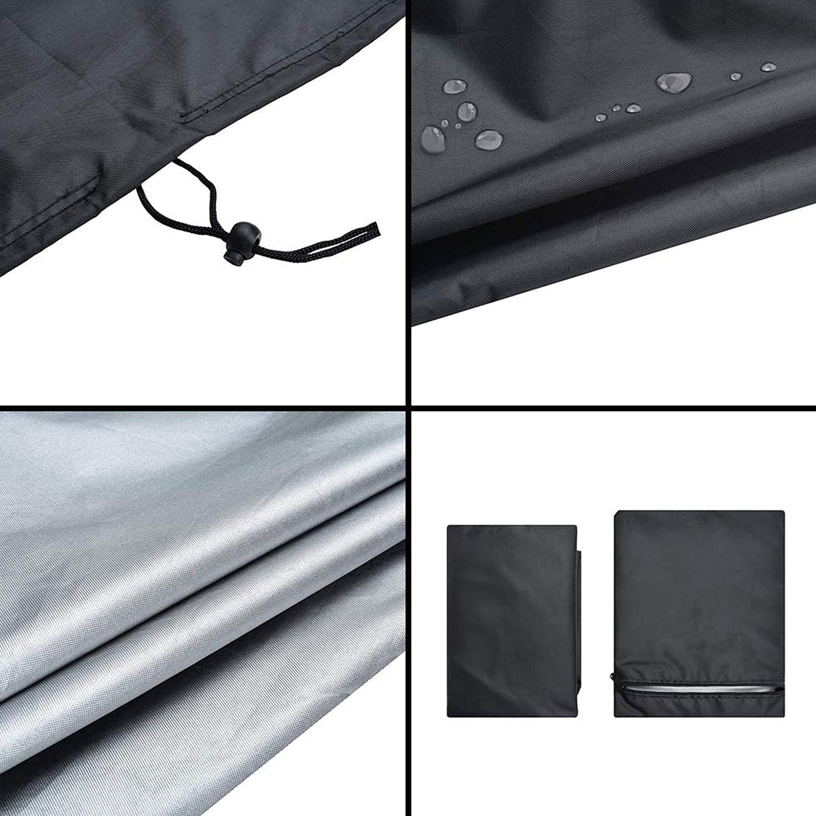 Copertura Per Panchina Da Giardino 4 Posti - Impermeabile E Anti-UV, 190x66x89 Cm - Foto 5