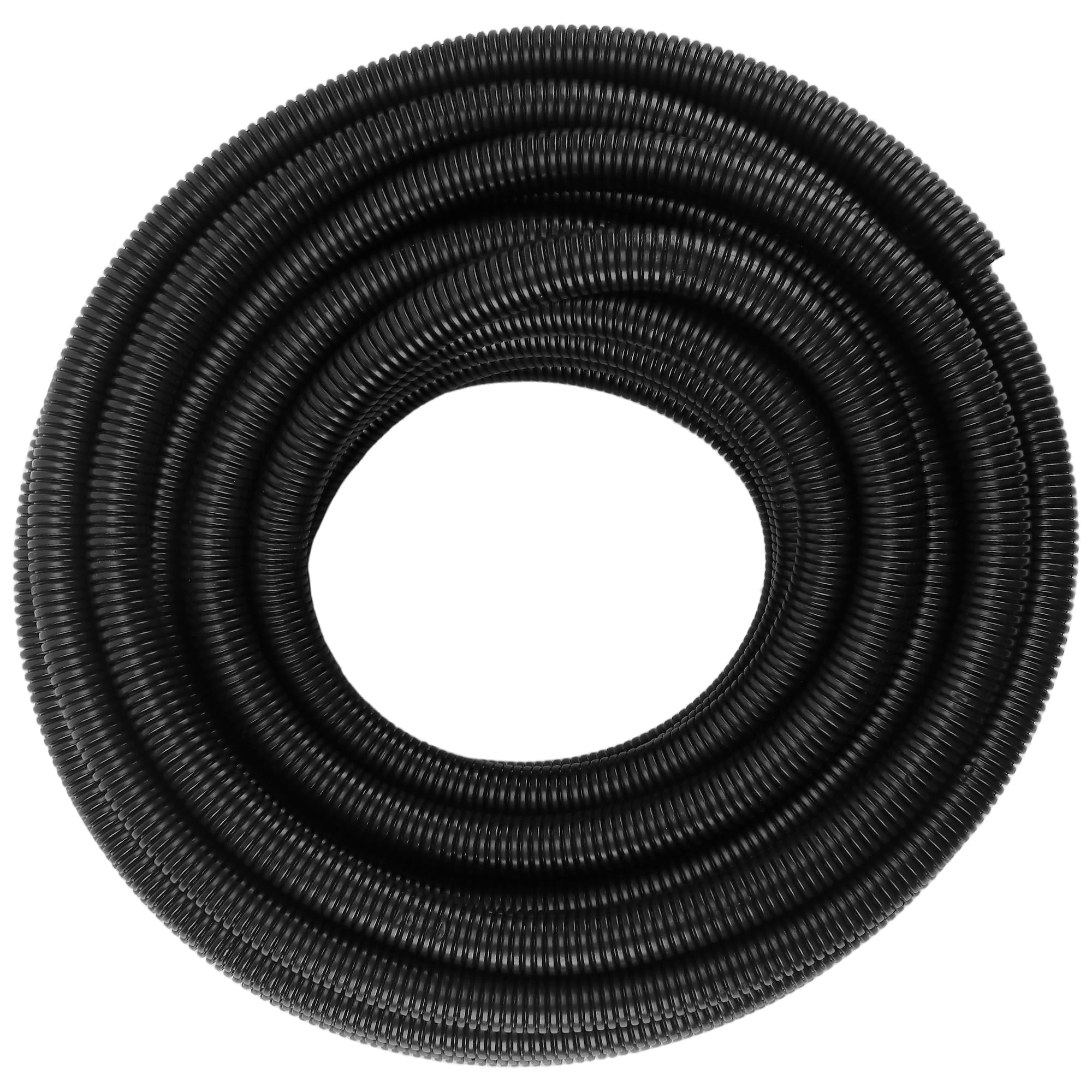 FUNSUEI Tubo de conducto flexible corrugado negro de 20 m, 16 mm de diámetro interior x 20 mm de diámetro exterior, para proteger cables eléctricos