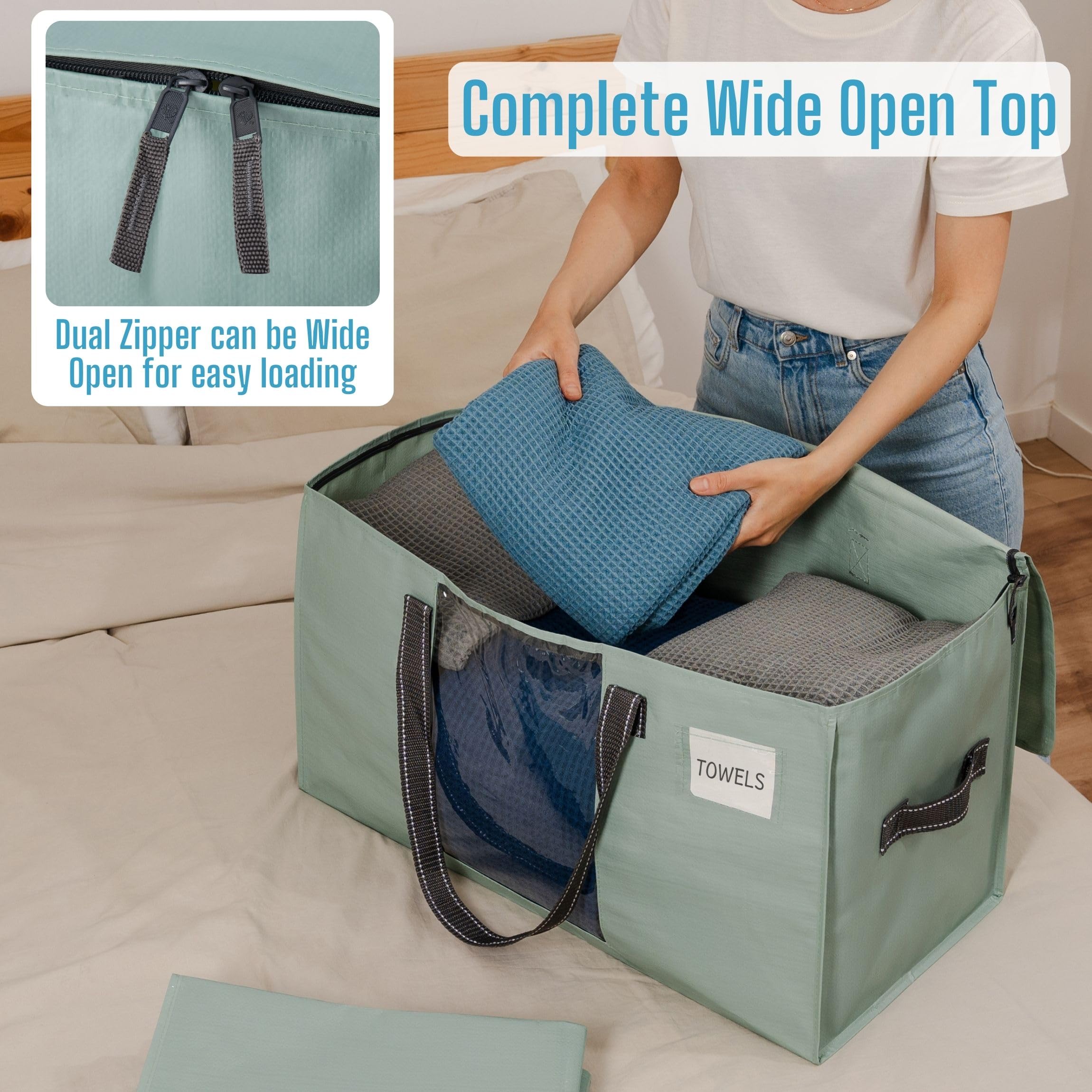 Snapklik.com : VENO 8 Pack Moving Bags, Comforter And Blanket Storage ...
