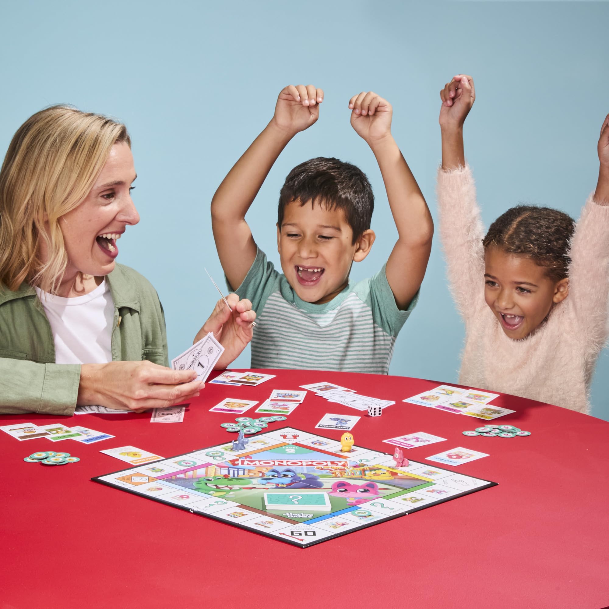 Juego de Mesa Monopoly Junior (Edición 2026) | 2 Juegos en 1 para niños pequeños, Tablero de 2 Caras | A Partir de 4 años | 2-4 Jugadores | 20 min. | Regalos preescolares - Versión en español