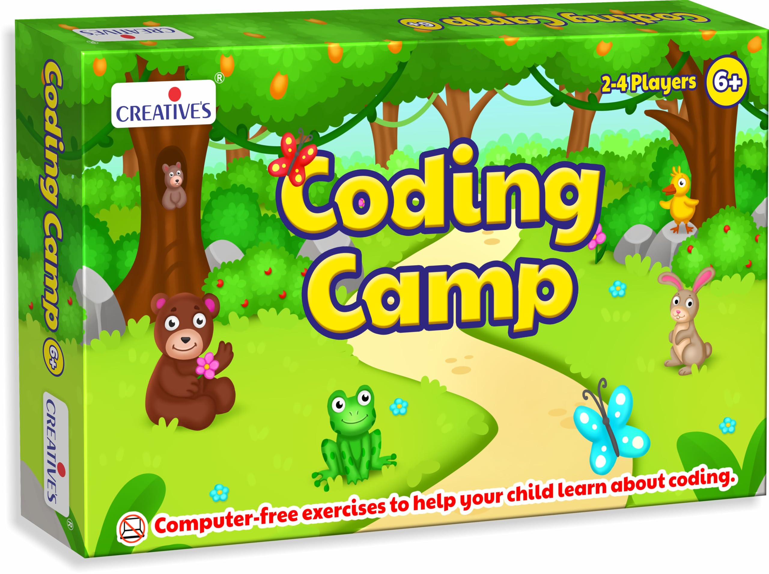 Creatives Coding Camp | Board Games | Learn Fundamentals of Coding Without Computer | Computer Free Exercises for Coding | Educational Board Game for Ages 6 & up (B0CVXLGCKZ) Amazon Price History, Amazon Price Tracker