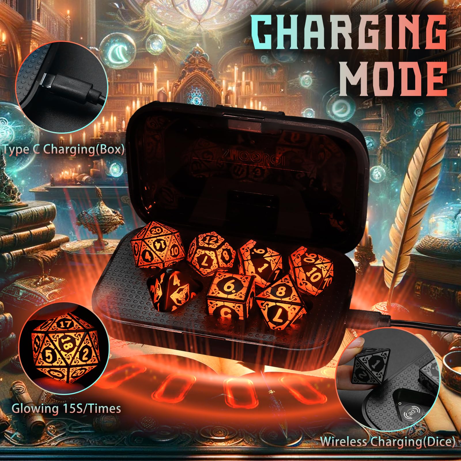 LED Dice Set DND - Image 3