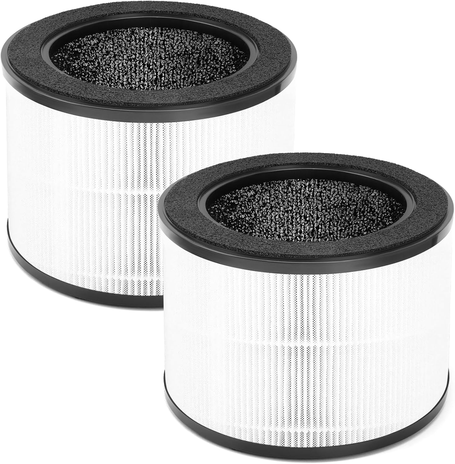 2-Pack Airmega 100 Filter Replacement Compatible with Coway Airmega 100 Air Purifier, 3-in-1 Pre-filter with Activated Carbon - True HEPA and Deodorization Filter