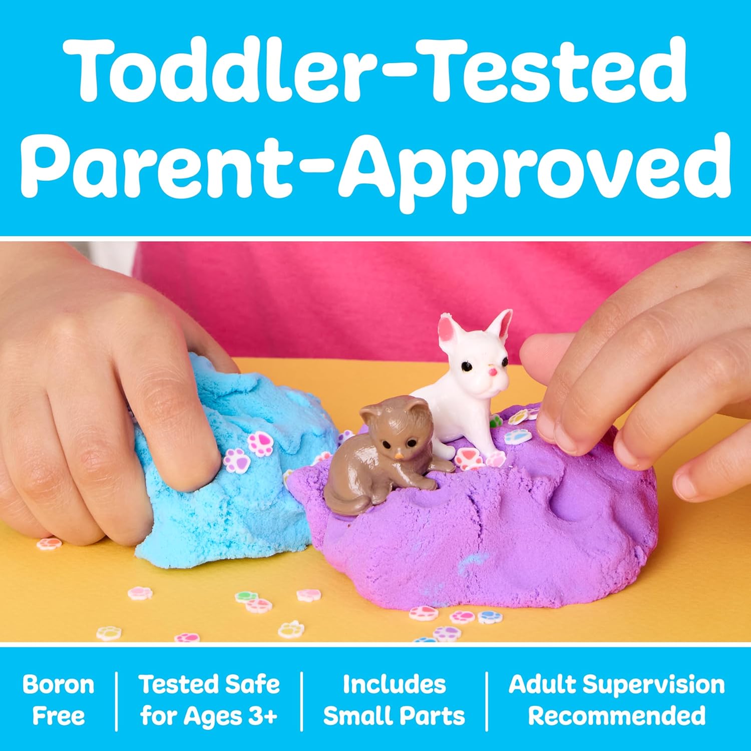 Creativity for Kids Sensory Minis Pets Kit | Cloud Clay Sensory Toy for Kids | Spring Crafts | Mess-Free, Screen-Free Travel Activity for Kids (Ages 3+)