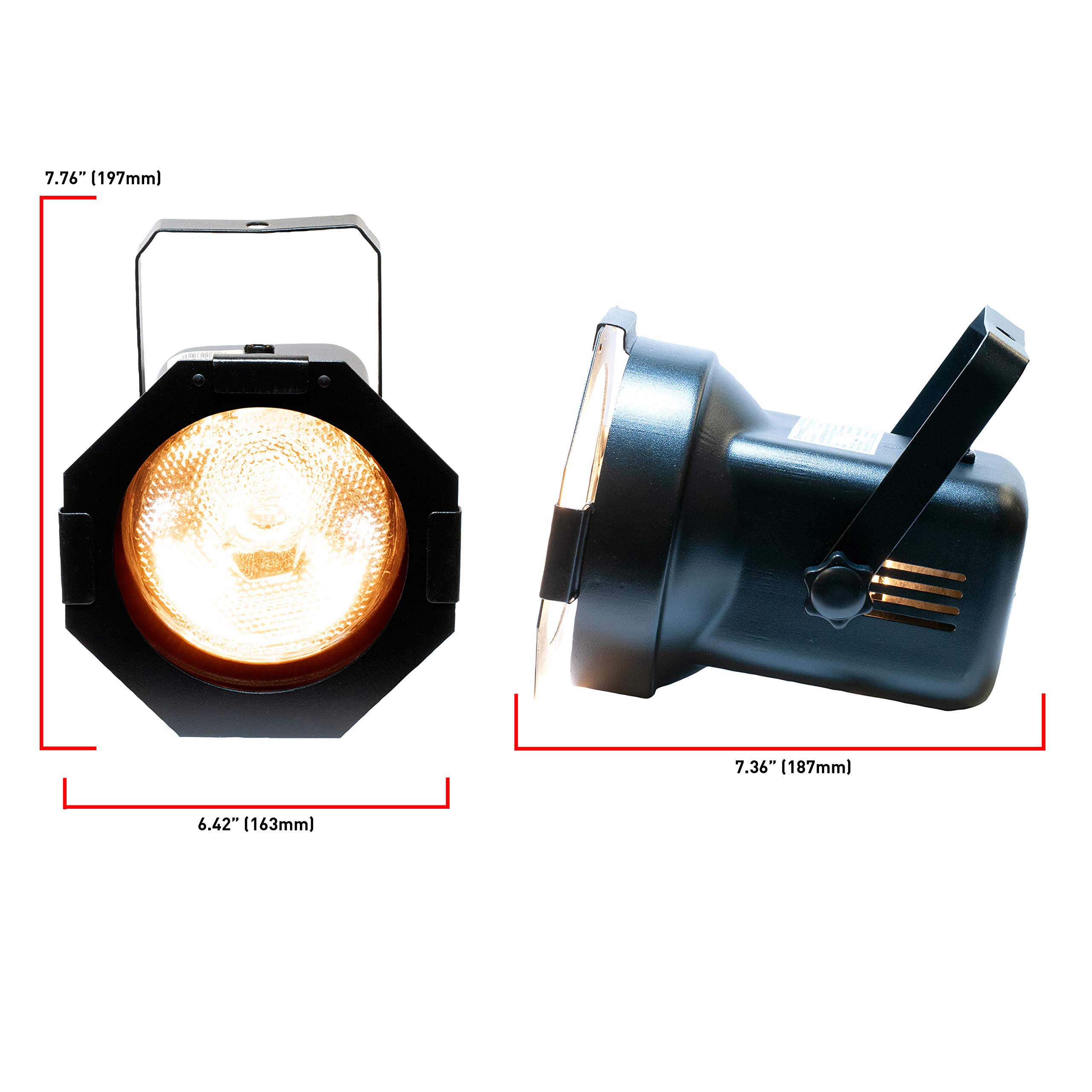 ADJ Products PAR-38BL PAR-38B WITH LAMP American DJ ADJ Par 38BL Professional Black Par Cans - High