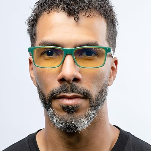 Miniatura 4 de GUNNAR Gafas de juego – Lente ámbar de musgo vértice – Bloqueo de luz azul para aliviar los ojos secos