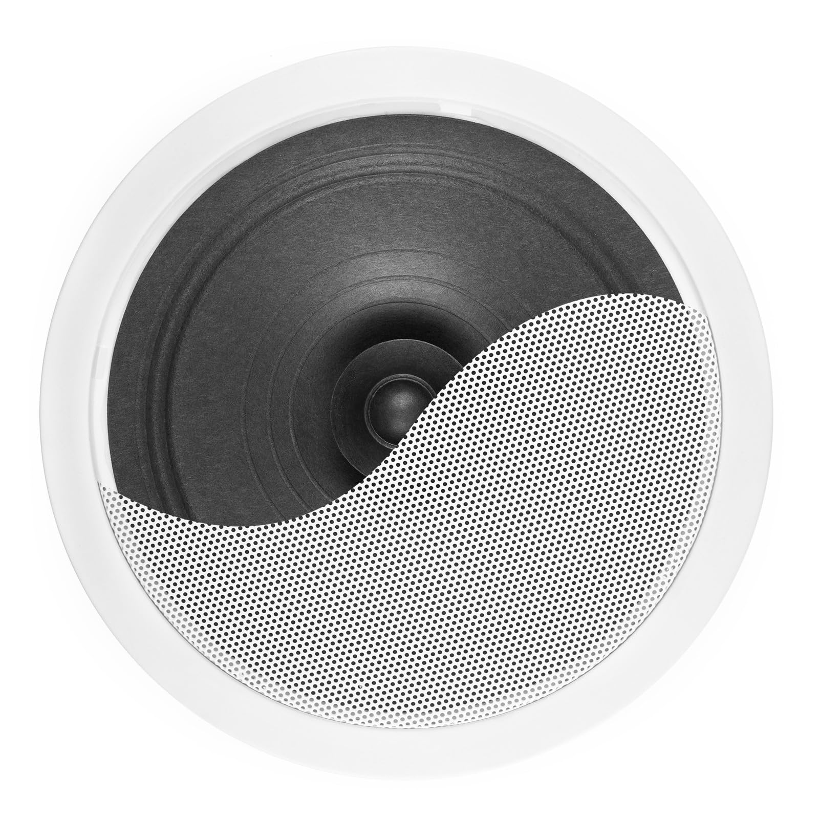 IMPIANTO AUDIO FILODIFFUSIONE BLUETOOTH TELECOMANDO CASSE TONDE DA CONTROSOFFITTO 13 (4 CASSE 13 CM)