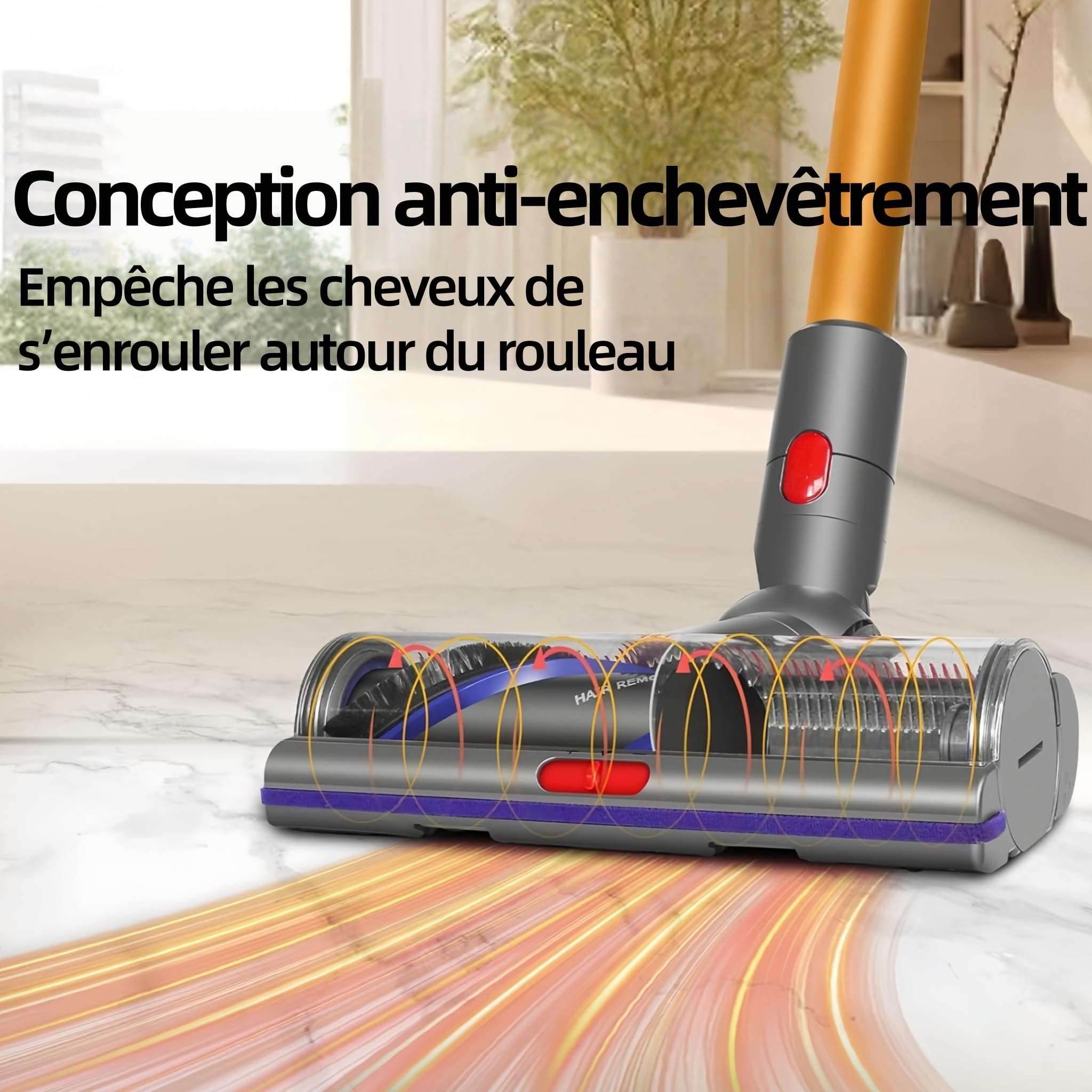 Brosse Motorisée Haute Performance Compatible Dyson V7 V8 V10 V11 V15