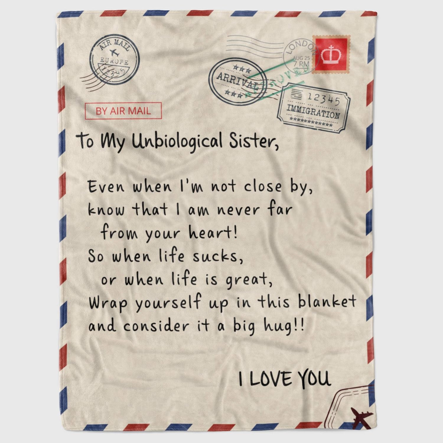 Happy Birthday Letter To Sister Amazon.com: Personalized To My Unbiological Sister Letter Fleece Blanket, I  Am Never Far From Your Heart Great Customized Blanket For Birthday  Christmas Thanksgiving Graduation Wedding Anniversary : Home & Kitchen Happy Birthday Letter To Sister Amazon.com: Personalized To My Unbiological Sister Letter Fleece Blanket, I  Am Never Far From Your Heart Great Customized Blanket For Birthday  Christmas Thanksgiving Graduation Wedding Anniversary : Home & Kitchen