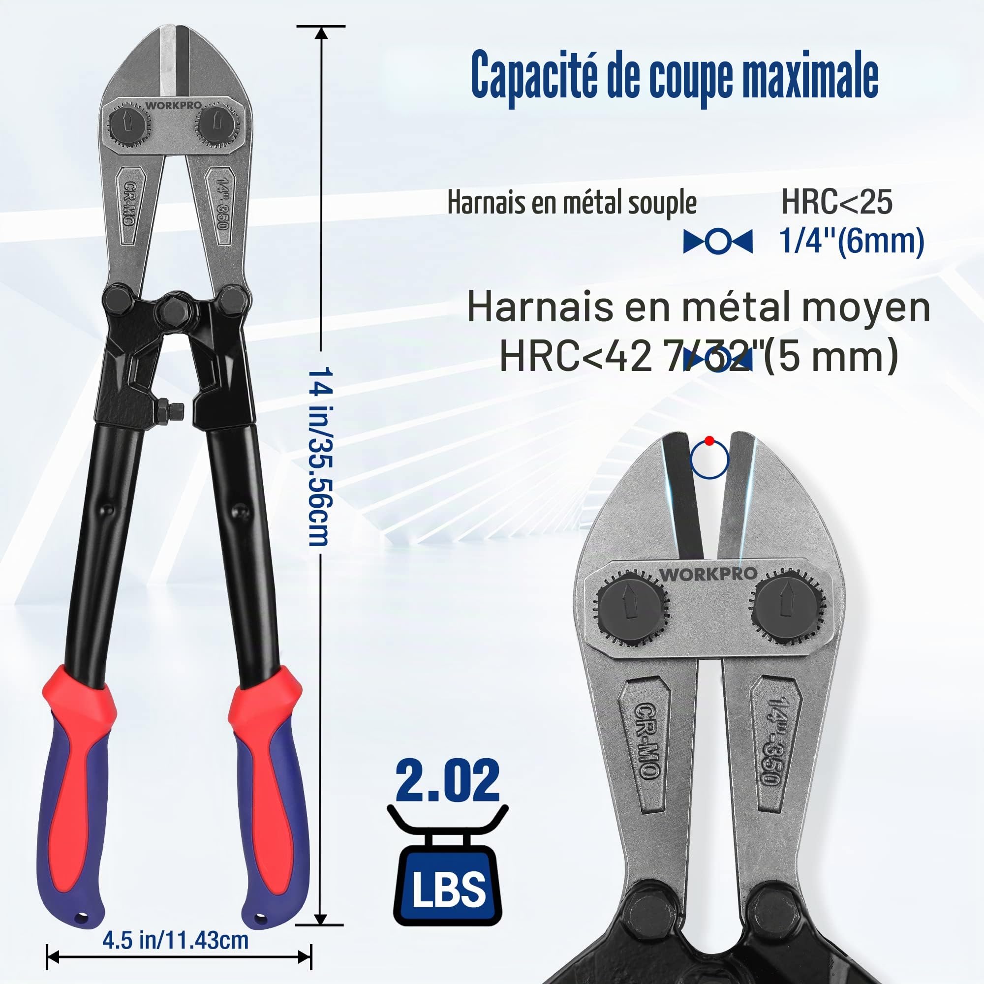 Workpro Coupe-boulons, W017004A