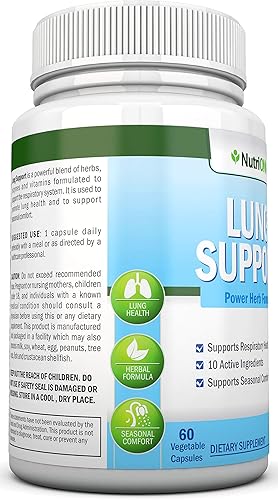 Miniatura 8 de Limpieza pulmonar - Potente programa de desintoxicación pulmonar - 100% a base de vegetales - Ideal para fumadores - Apoya la salud respiratoria -