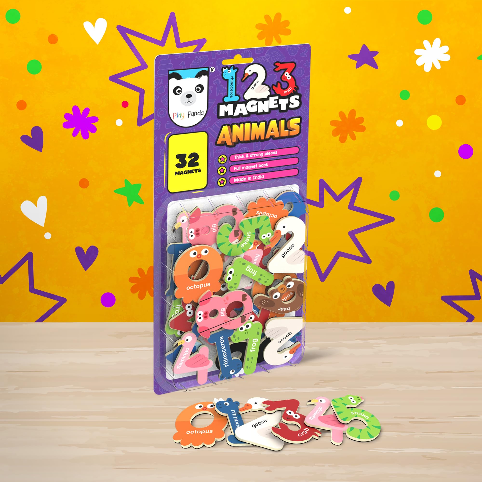 Amazon.in: PLAY PANDA: Magnetic Alphabets & Numbers