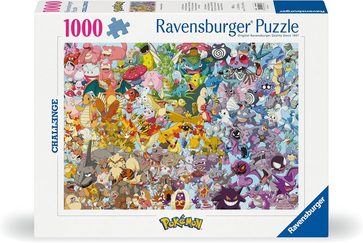 Erwachsenenpuzzle 1000 Teile - Challenge Pokémon, New Version