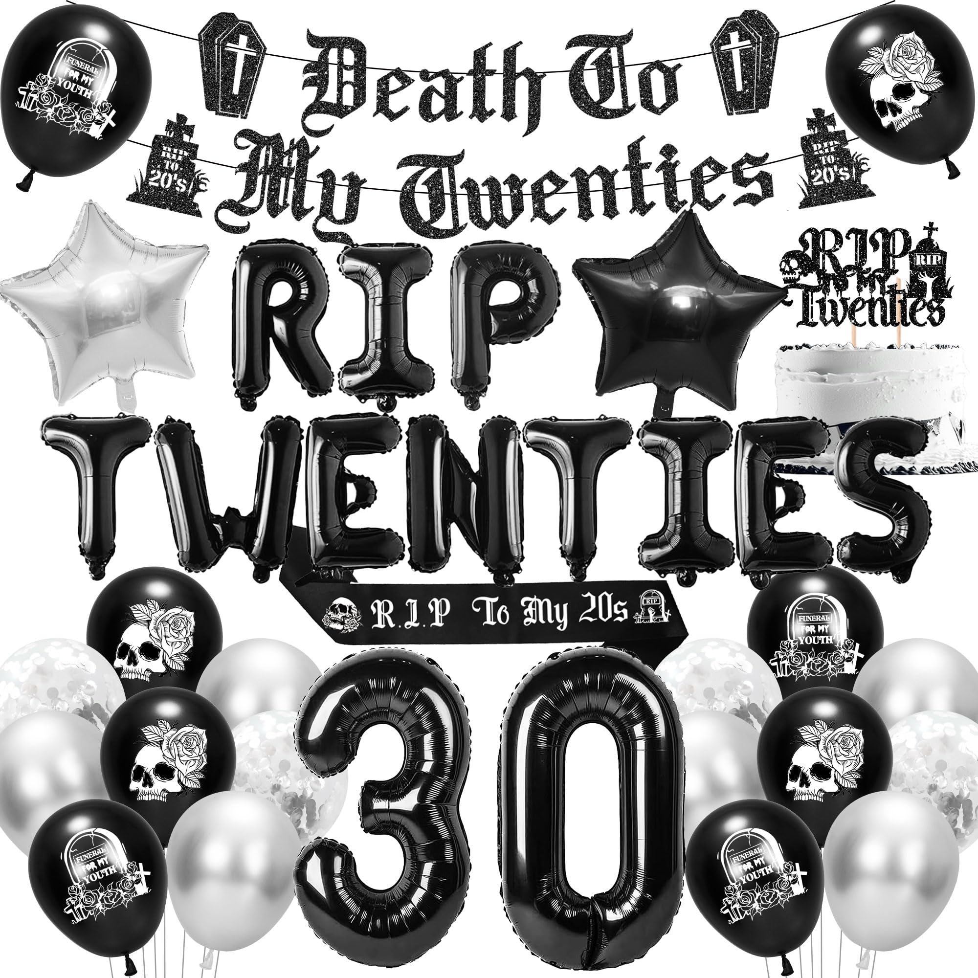 30th Birthday Party Decorations Set
