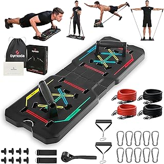 Push Up Board – Portable 14-in-1 Home Workout System for Chest, Arms, Back & Core – Color-Coded, Anti-Slip, Foldable Board for Men & Women