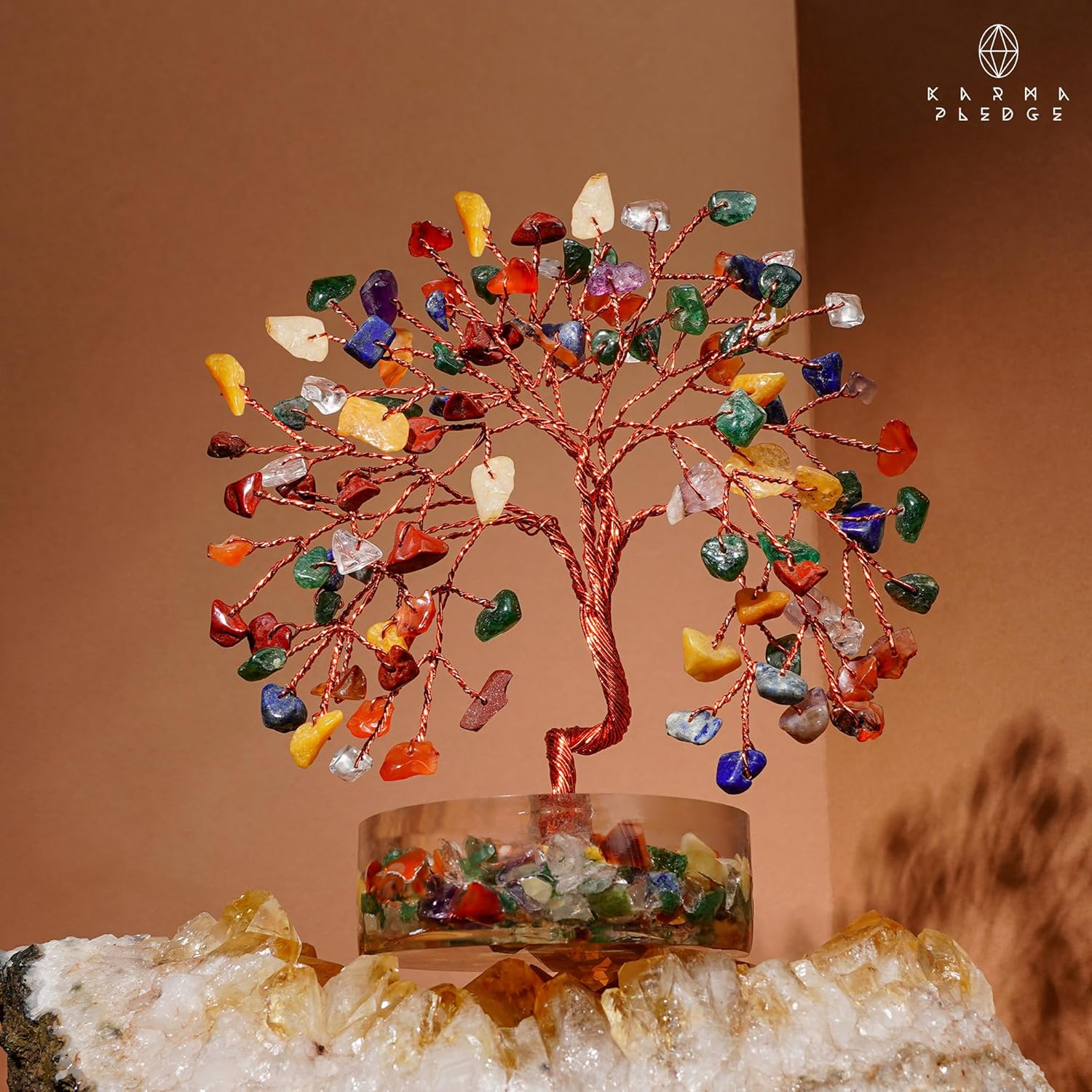 7 Chakra Crystal Tree of Life Birthday Gifts for Women, Men, Friends, Handmade Reiki Healing Crystals Tree for Home Office Decor, Positivity, Good Luck, Money, Unique Gifts for Her Mom, Dad - Image 7