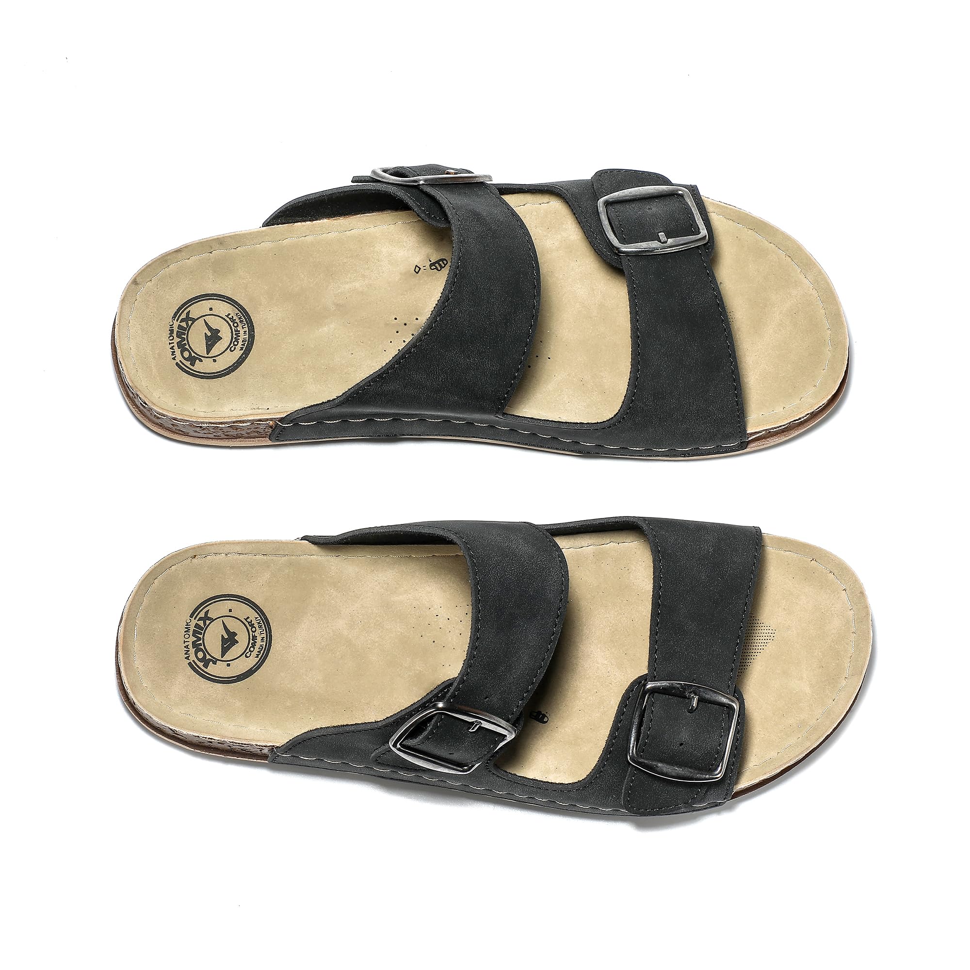 JOMIX Sandalias Hombre Verano con Hebilla Chanclas Playa Hombre Piscina Mar