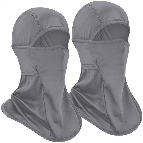 Summer Balaclava Cooling Face Mask for Men Women | Lightweight Thin Breathable UV Helmet Liner Ski Mask, Long Neck Gaiter Head Cover for Construction Work & Outdoor Sports