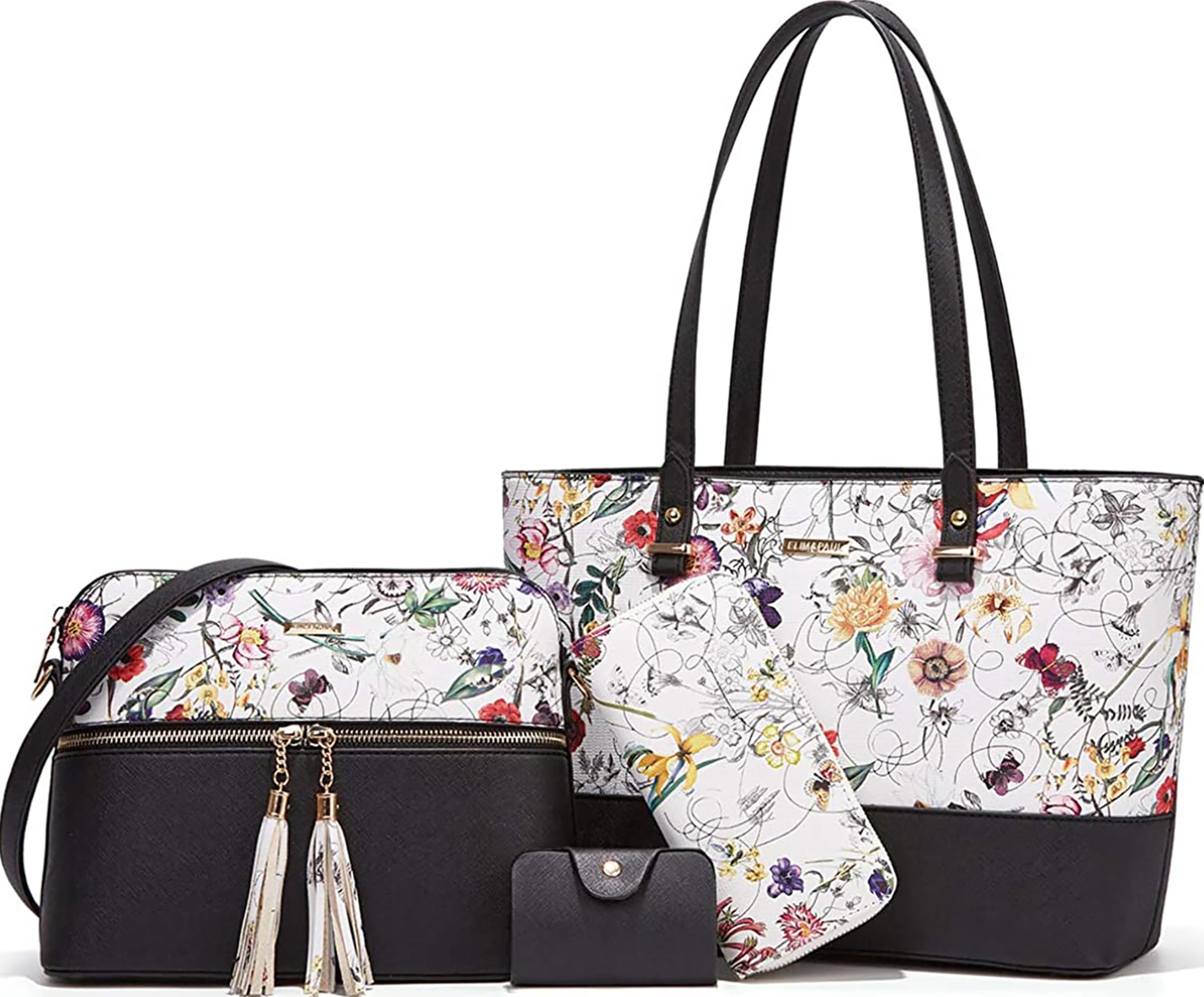 Women Fashion Handbags Tote Bag Shoulder Bags Top Handle Satchel Purse Set