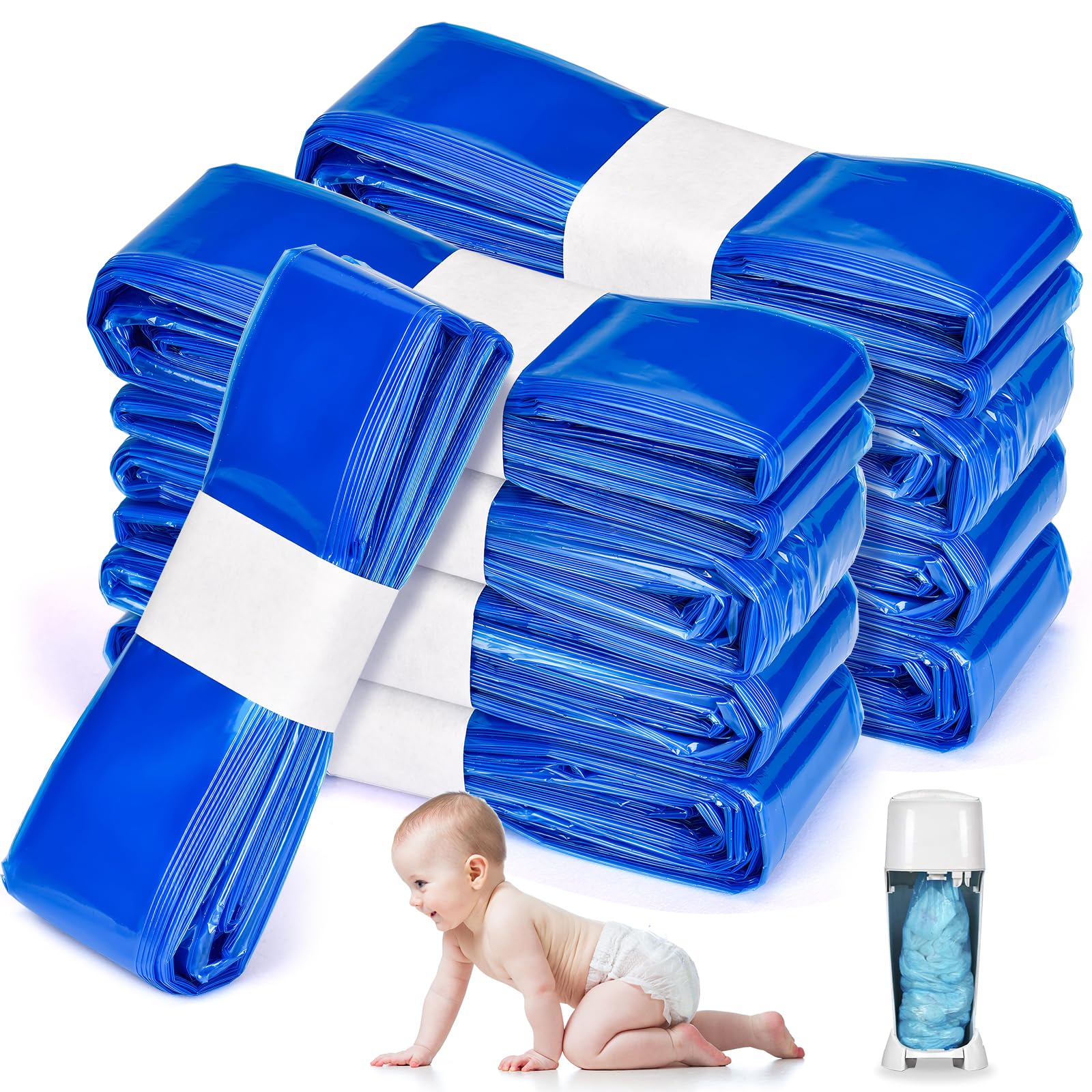 Poubelle à Couche Recharge Lot de 9 Sacs Grande Capacité Compatible AngelCare Litter Locker Tommee Tippee