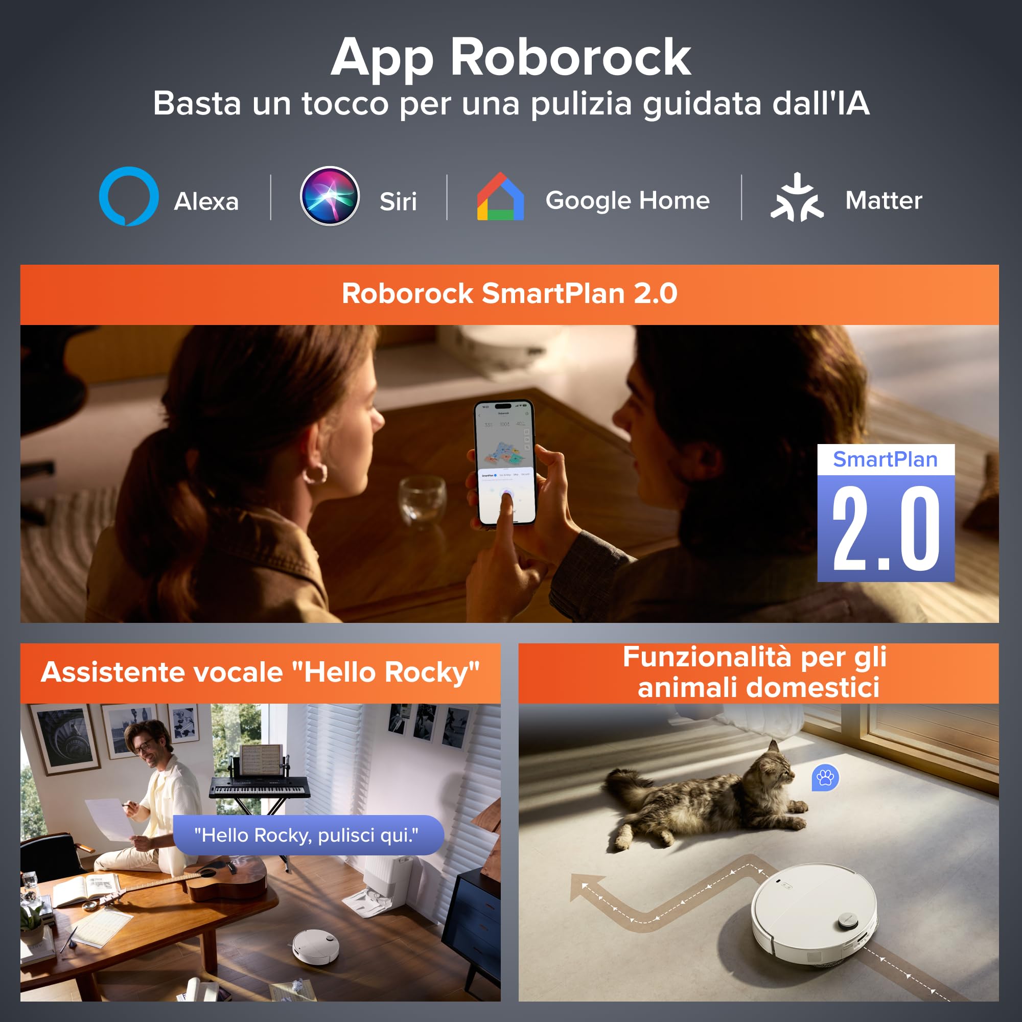 roborock Qrevo EdgeT Robot Aspirapolvere Lavapavimenti con LDS Retrattile | 7,98 cm, Antigroviglio, Autopulizia Panno 75°C, Stazione Tutto in Uno, Modalità Tappeti, Bianco