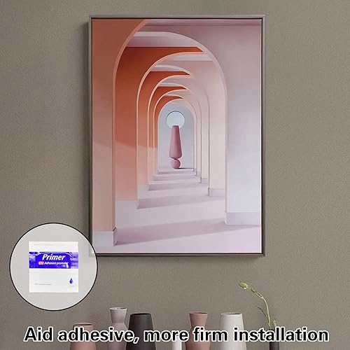 Miniatura 6 de JSIWOTH Borde de 9.8 pies para despegar y pegar, moldura de cobre impermeable para paredes, bordes, marcos de ventanas, azulejos de salpicaduras,