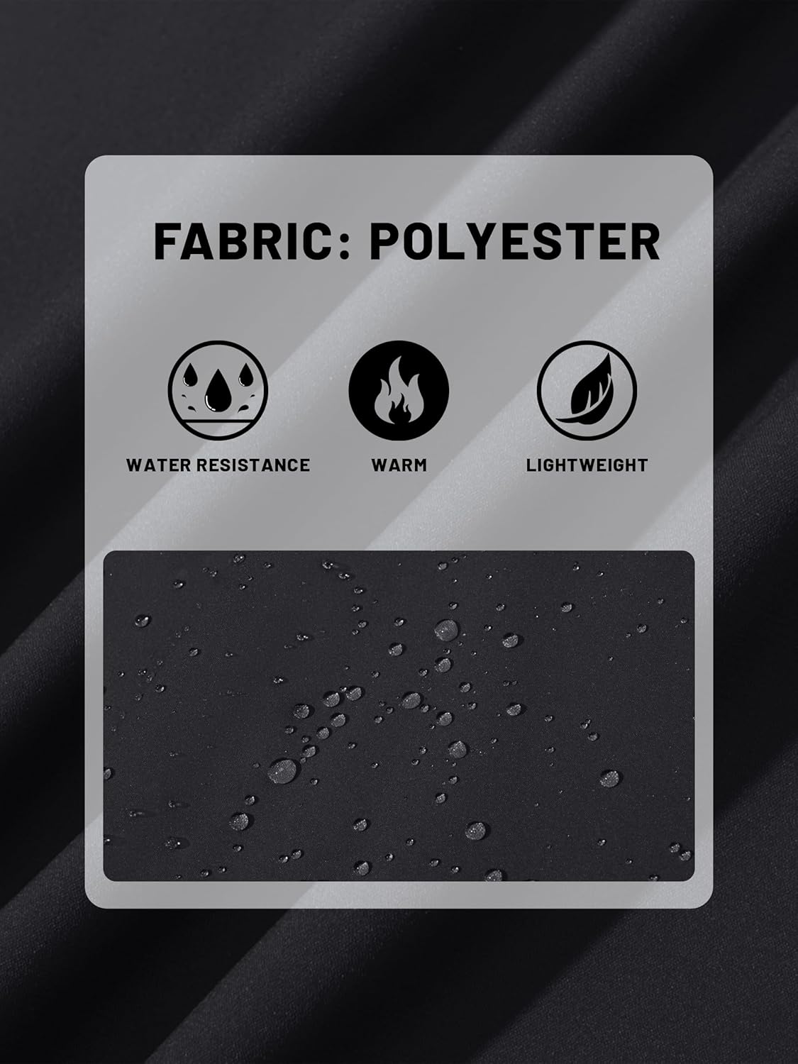 Cotrasen Men's Lightweight Jackets Full Zip Up Laydown Collar Jacket Casual Windbreaker Jackets - Image 7