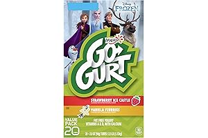 Go-Gurt Strawberry and Vanilla Dairy Snacks - 20 Tubes