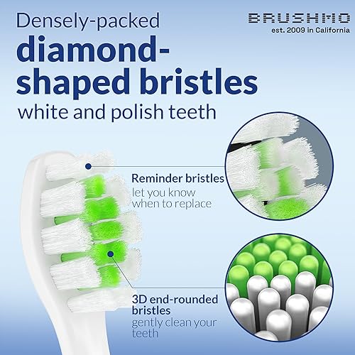 Miniatura 4 de Brushmo Cabezales de repuesto para cepillos de dientes blanqueadores, compatibles con las manijas de cepillo de dientes eléctrico Philips Sonicare
