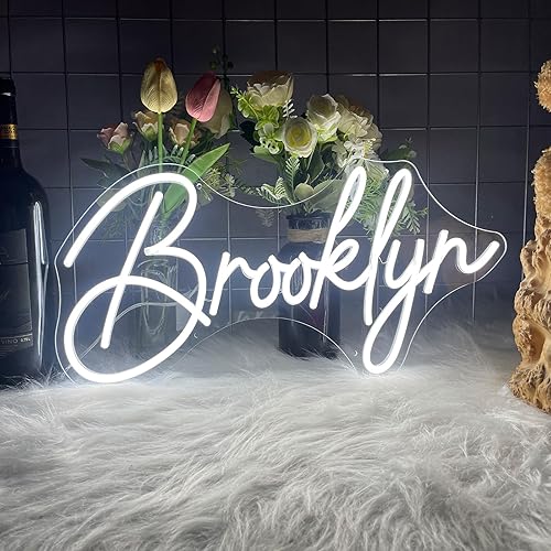 Vista 8 de Letrero de neón personalizable, letreros de nombre personalizados, letreros de neón para decoración de pared, boda, fiesta, dormitorio, bar, letrero