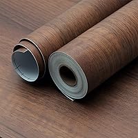 Vista 3 de Walnut Wood Grain Contact Paper Peel and Stick Wood Wallpaper Removable Self-Adhesive Wooden Vinyl Wrap Waterproof Thicken No Bubbles Design for
