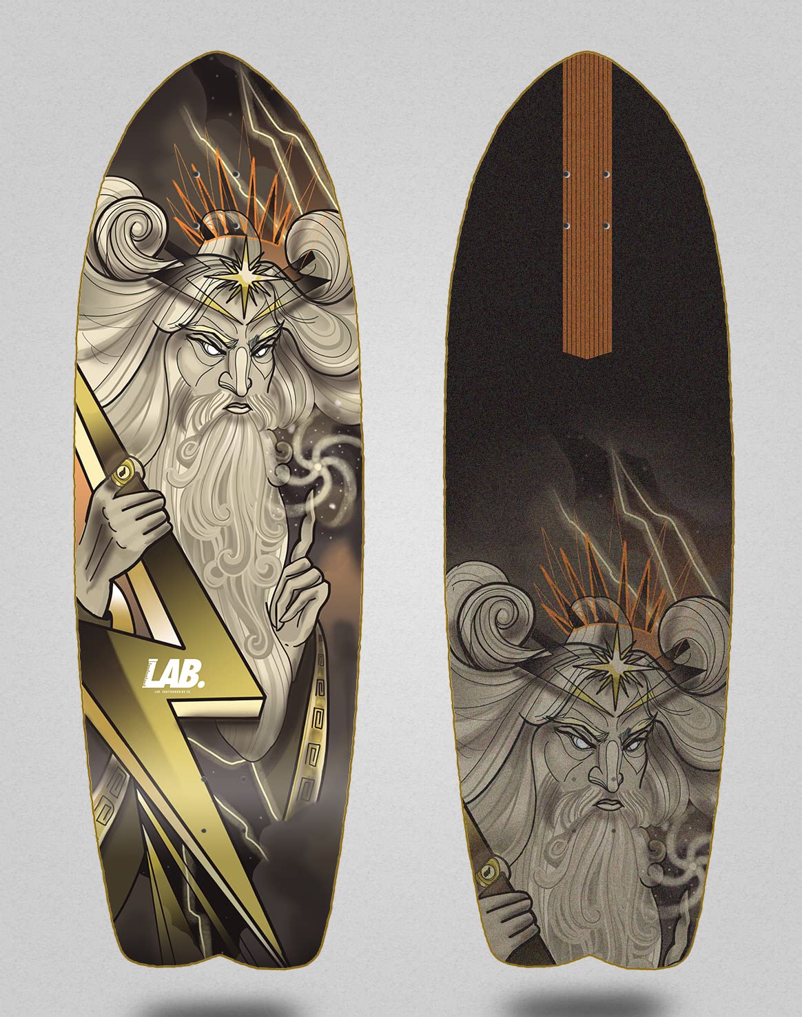 Lab Skateboard Skateboard Surfboard Deck Electron Zeus 29 Pesce