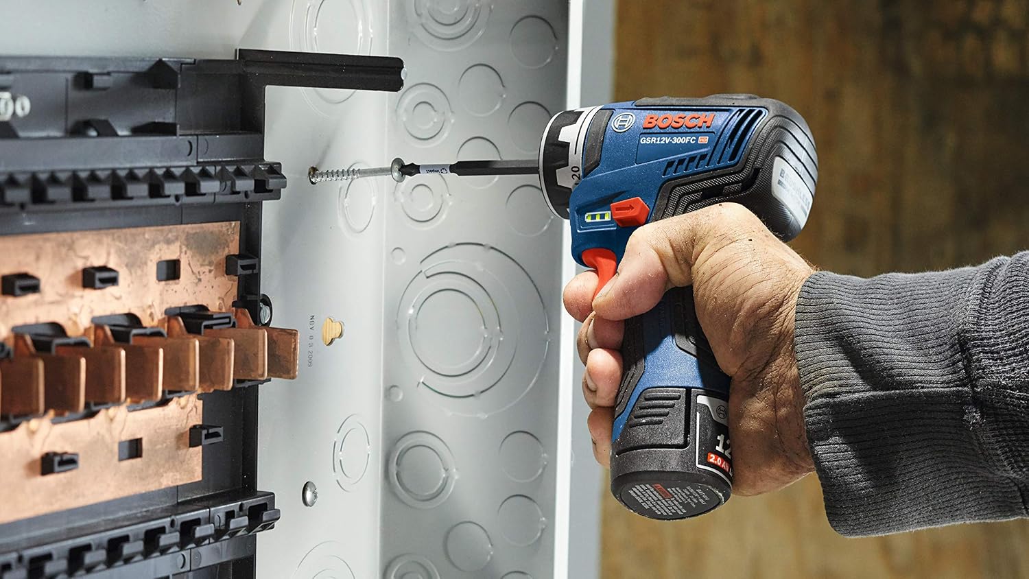Bosch GSR12V-300FCB22-RT Flexiclick 12V Max EC Brushless Lithium-Ion 5-In-1 Cordless Drill Driver System Kit with 2 Batteries (2 Ah) (Renewed)