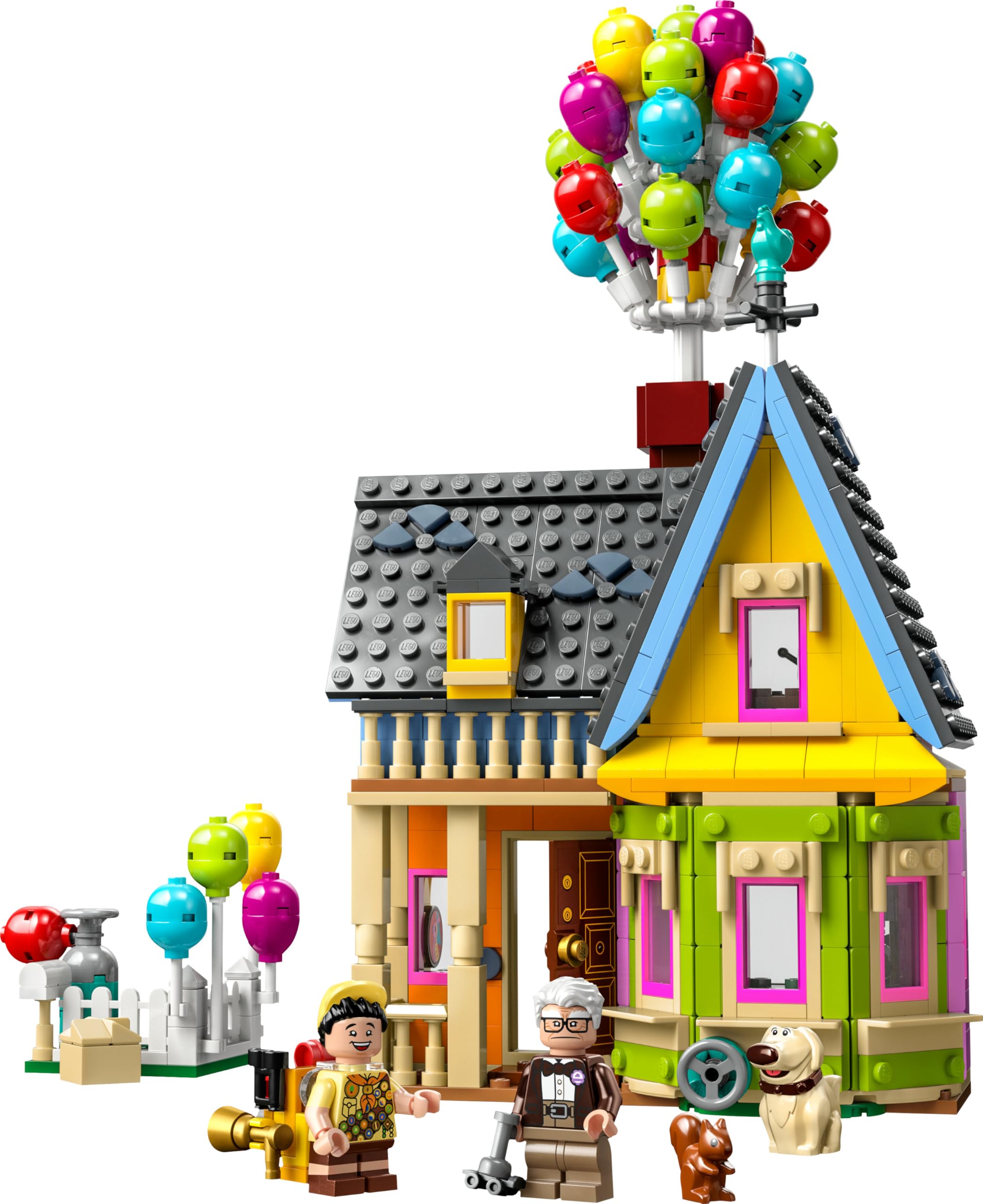 LEGO Disney e Pixar Casa di “Up”, Modellino da Costruire con Palloncini e Figure di Carl, Russell e Dug, Giochi per Bambini e Bambine da 9 Anni, Idea Regalo Iconica, Giocattolo da Collezione 43217