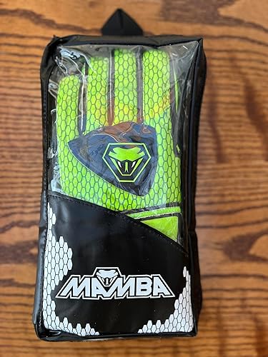 Miniatura 6 de MAMBA Guantes de portero para jóvenes y adultos, palma de látex de alta calidad y mano trasera protección de la columna vertebral del dedo y pulsera