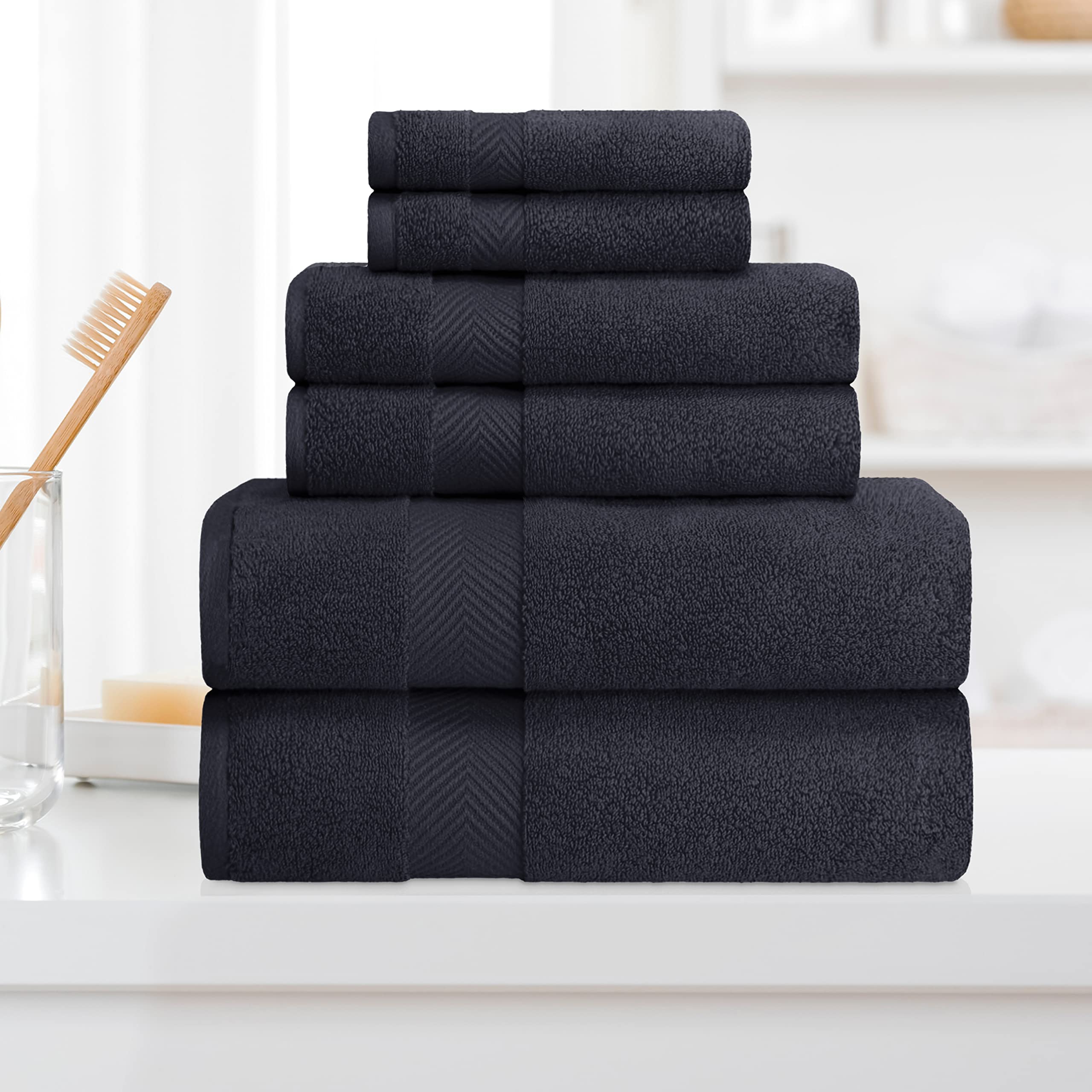 Amazon.com: Zero-Twist Towel Collection, Luxurious Cotton