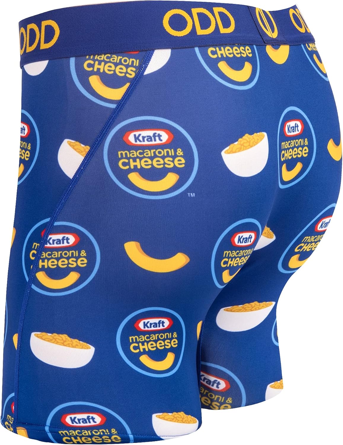 Odd Sox – Kraft Mac and Cheese Novelty Boxer Briefs – Funny Food Graphic Underwear-Soft Stretch Polyester Blend - Image 3